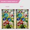 Spring Morning Glory Garden Flag – 12.5x18 Inch Double-Sided Outdoor Burlap Flag with Colorful Stained Glass Floral Design, Welcome Flag for Yard, Lawn, and Seasonal Decor